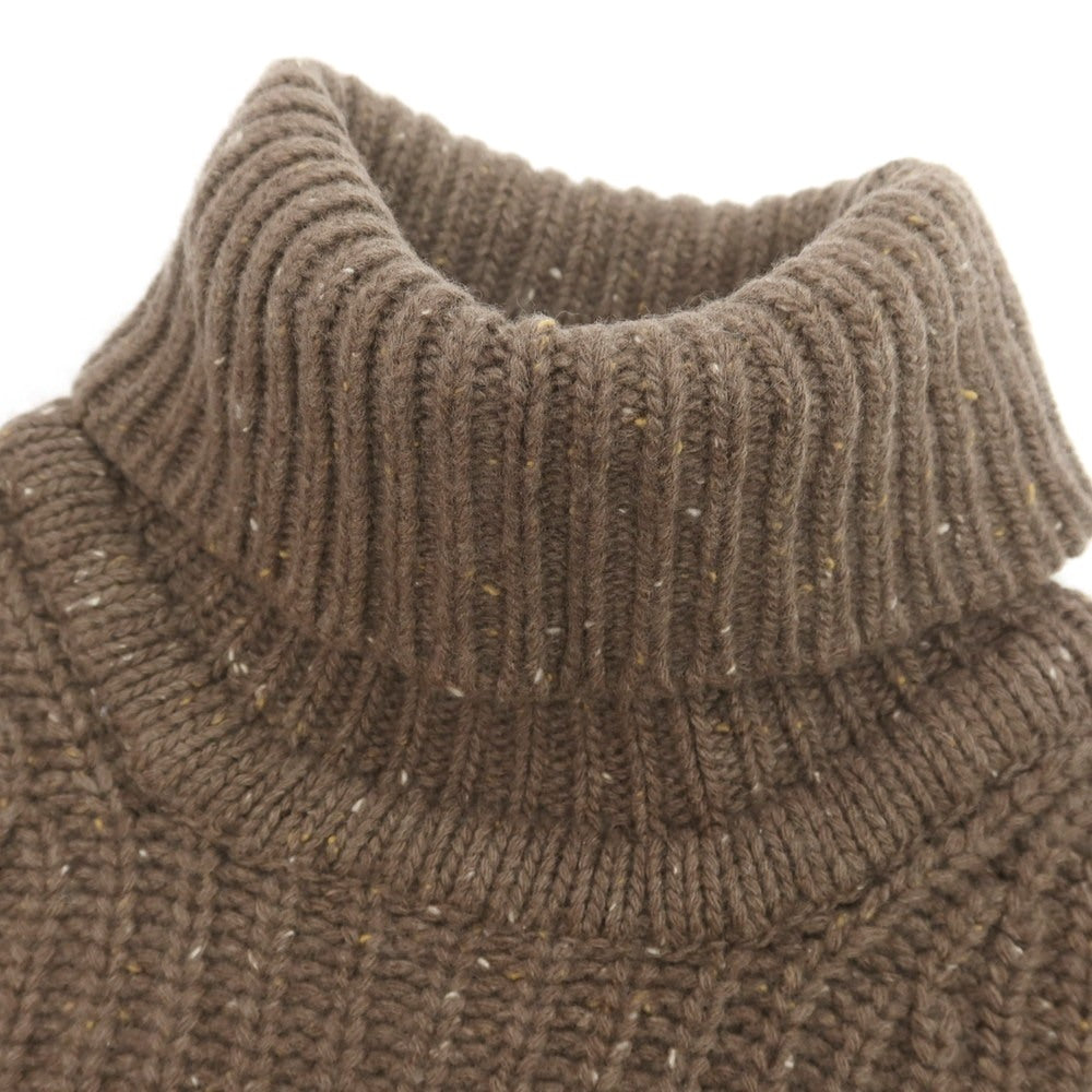 【中古】バフィー BAFY ウール タートルネック プルオーバーニット ブラウン【 50 】【 状態ランクC 】【 メンズ 】