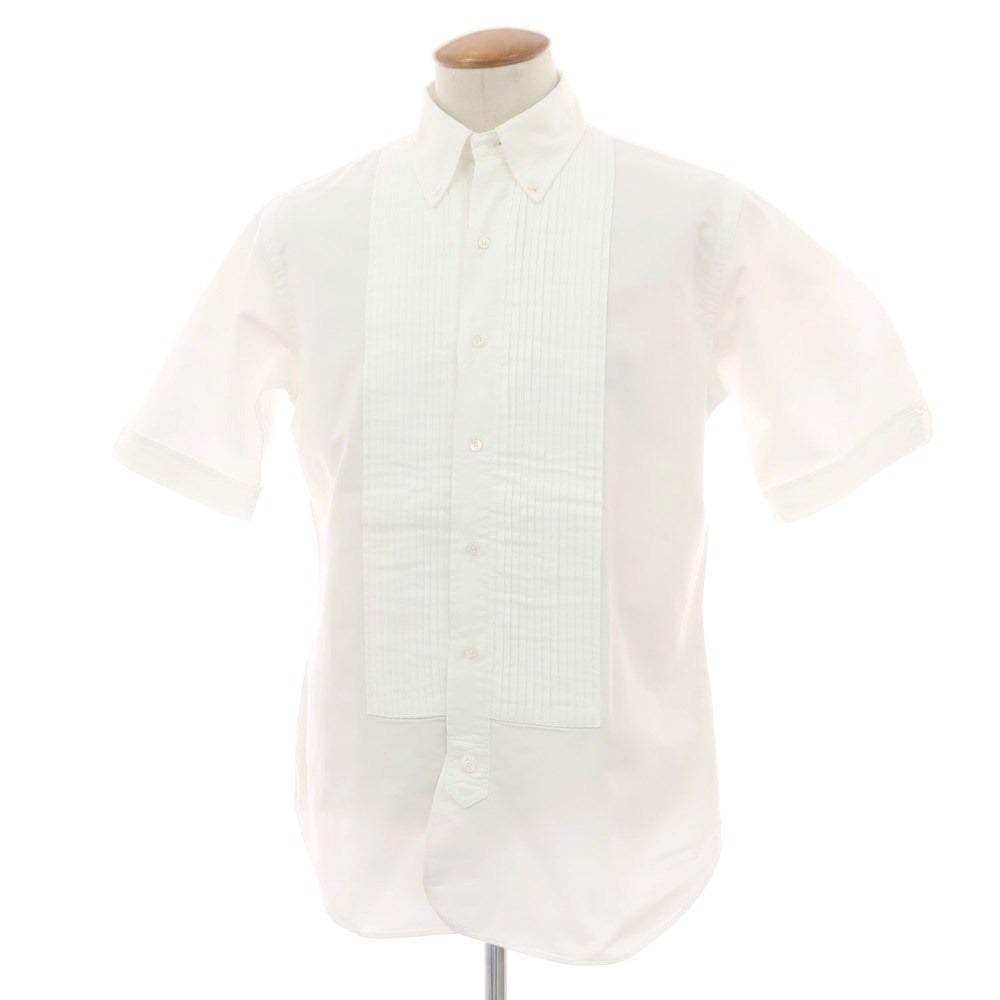 【中古】ブラックフリースバイ ブルックスブラザーズ BLACK FLEECE BY Brooks Brothers オックスフォード ブザム ボタンダウン 半袖シャツ ホワイト【 BB2 】【 状態ランクB 】【 メンズ 】