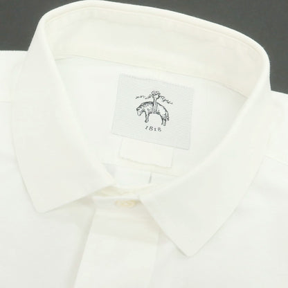 【中古】ブラックフリースバイ ブルックスブラザーズ BLACK FLEECE BY Brooks Brothers オックスフォード ショートカラー カジュアルシャツ ホワイト【 表記不明（L位） 】【 状態ランクB 】【 メンズ 】