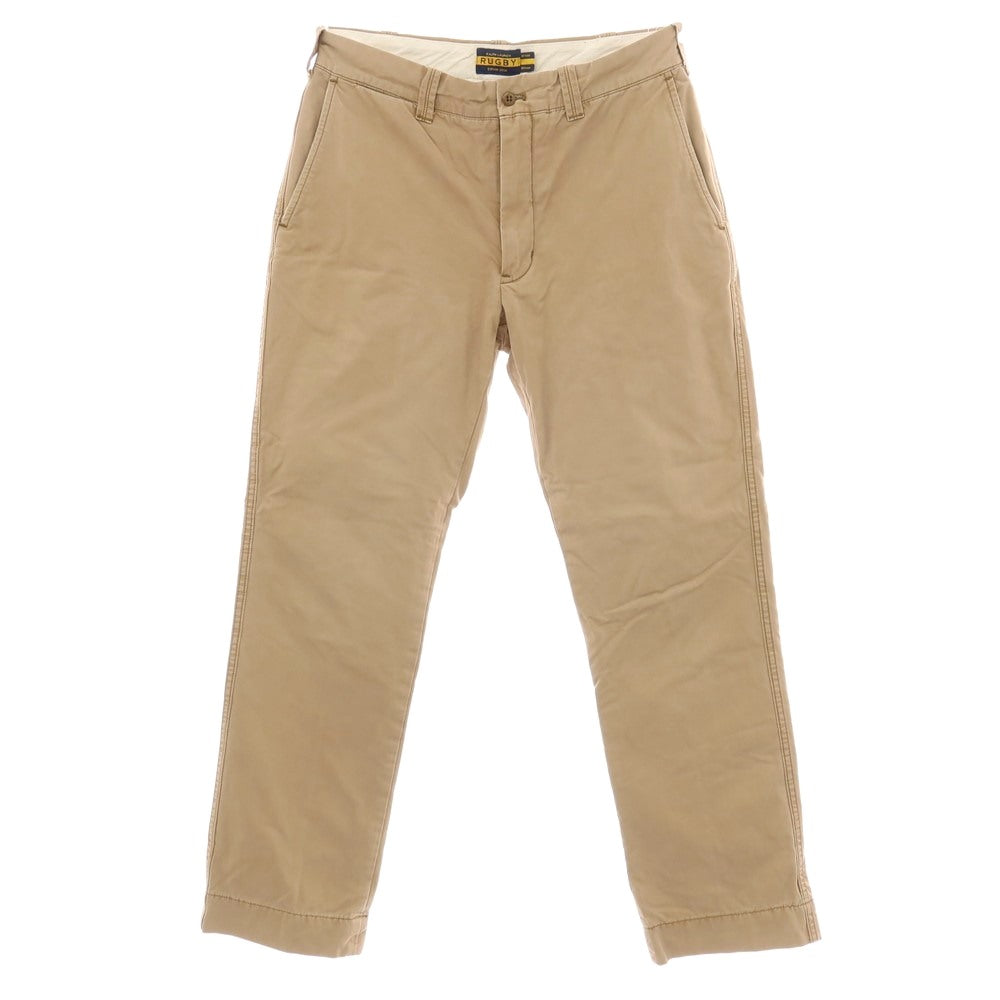 【中古】ラルフローレンラグビー RALPH LAUREN RUGBY コットン チノパンツ ベージュ【サイズ32】【 状態ランクC 】【 メンズ 】