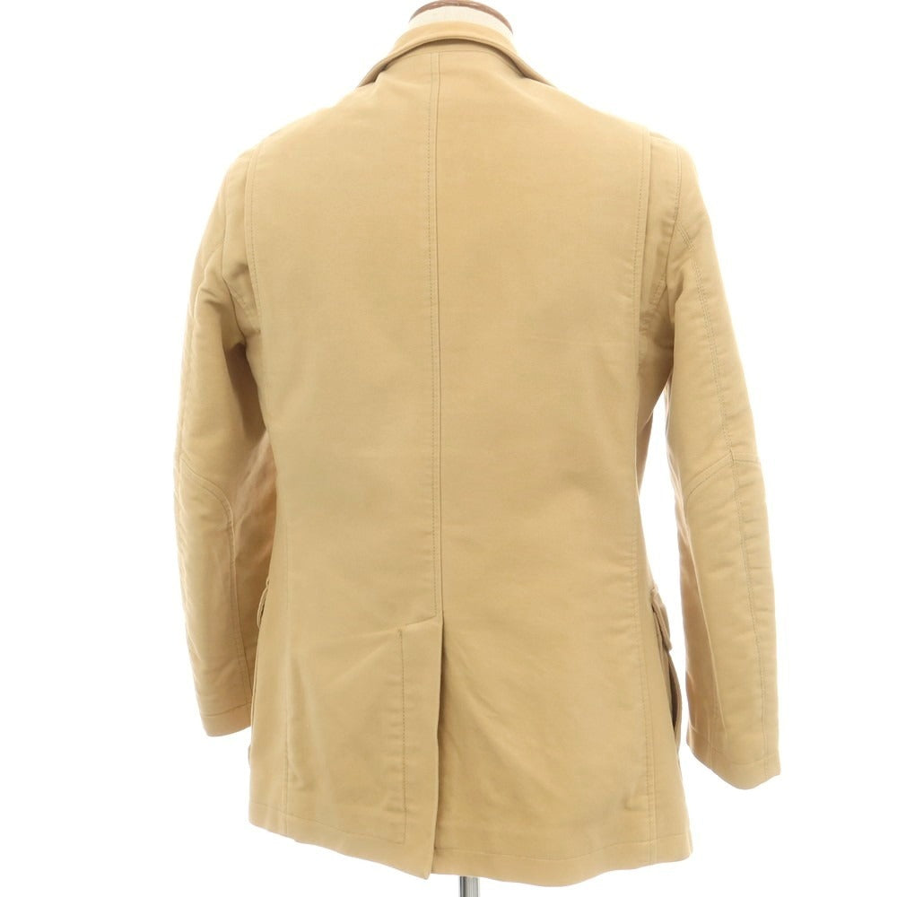 【中古】サルヴァトーレフェラガモ Salvatore Ferragamo コットン 中綿ジャケット イエローベージュ【 46 】【 状態ランクC 】【 メンズ 】