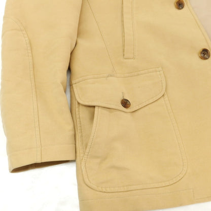 【中古】サルヴァトーレフェラガモ Salvatore Ferragamo コットン 中綿ジャケット イエローベージュ【 46 】【 状態ランクC 】【 メンズ 】