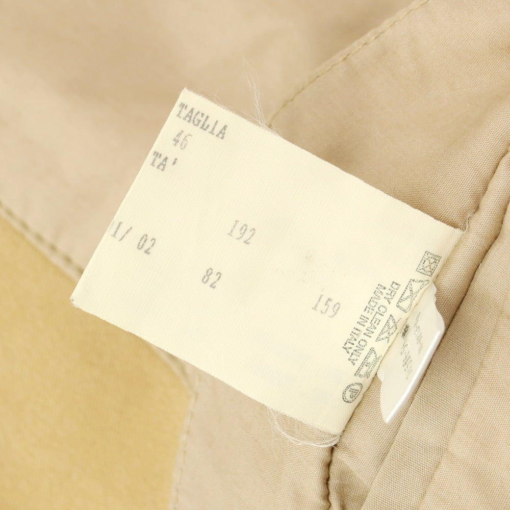 【中古】サルヴァトーレフェラガモ Salvatore Ferragamo コットン 中綿ジャケット イエローベージュ【 46 】【 状態ランクC 】【 メンズ 】