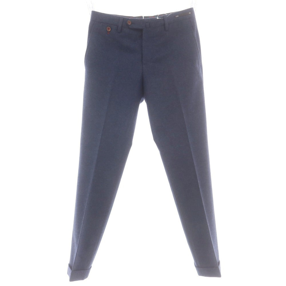 【中古】ピーティーゼロウーノ PT01 Paisley Chino SUPER 110’S ウール ドレススラックスパンツ ネイビー【 46 】【 状態ランクB 】【 メンズ 】