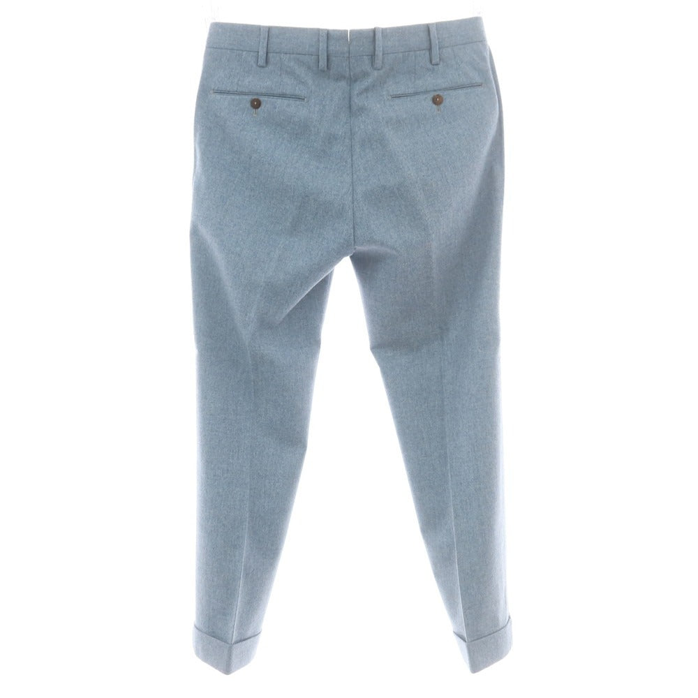 【中古】ピーティーゼロウーノ PT01 BEAMS F別注 Woolly SUPER 110’S ウール ドレススラックスパンツ ライトブルー【 48 】【 状態ランクC 】【 メンズ 】