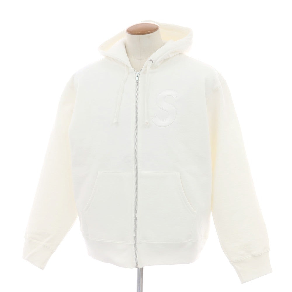 【中古】シュプリーム Supreme 2025年秋冬 S Logo Zip Up Hooded Sweatshirt パーカー ホワイト【 M 】【 状態ランクA 】【 メンズ 】