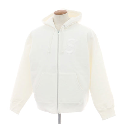 【中古】シュプリーム Supreme 2025年秋冬 S Logo Zip Up Hooded Sweatshirt パーカー ホワイト【 M 】【 状態ランクA 】【 メンズ 】