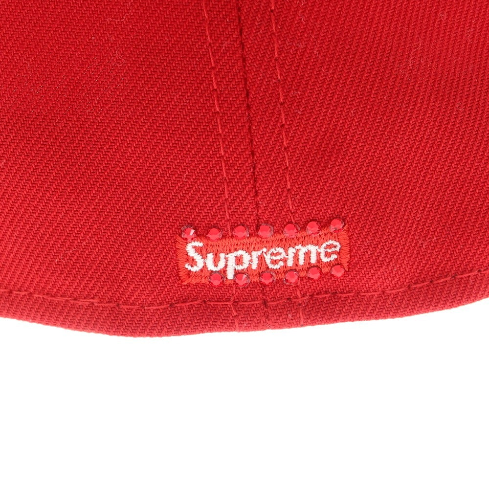 【中古】シュプリーム Supreme 2025年秋冬 Swarovski S Logo New Era BBキャップ レッド【 7 3/8 】【 状態ランクA 】【 メンズ 】