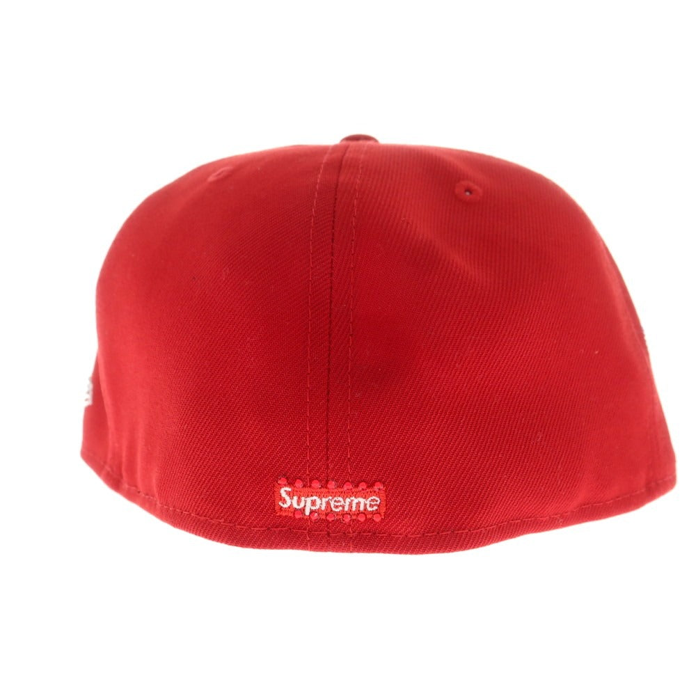 【中古】シュプリーム Supreme 2025年秋冬 Swarovski S Logo New Era BBキャップ レッド【 7 3/8 】【 状態ランクA 】【 メンズ 】