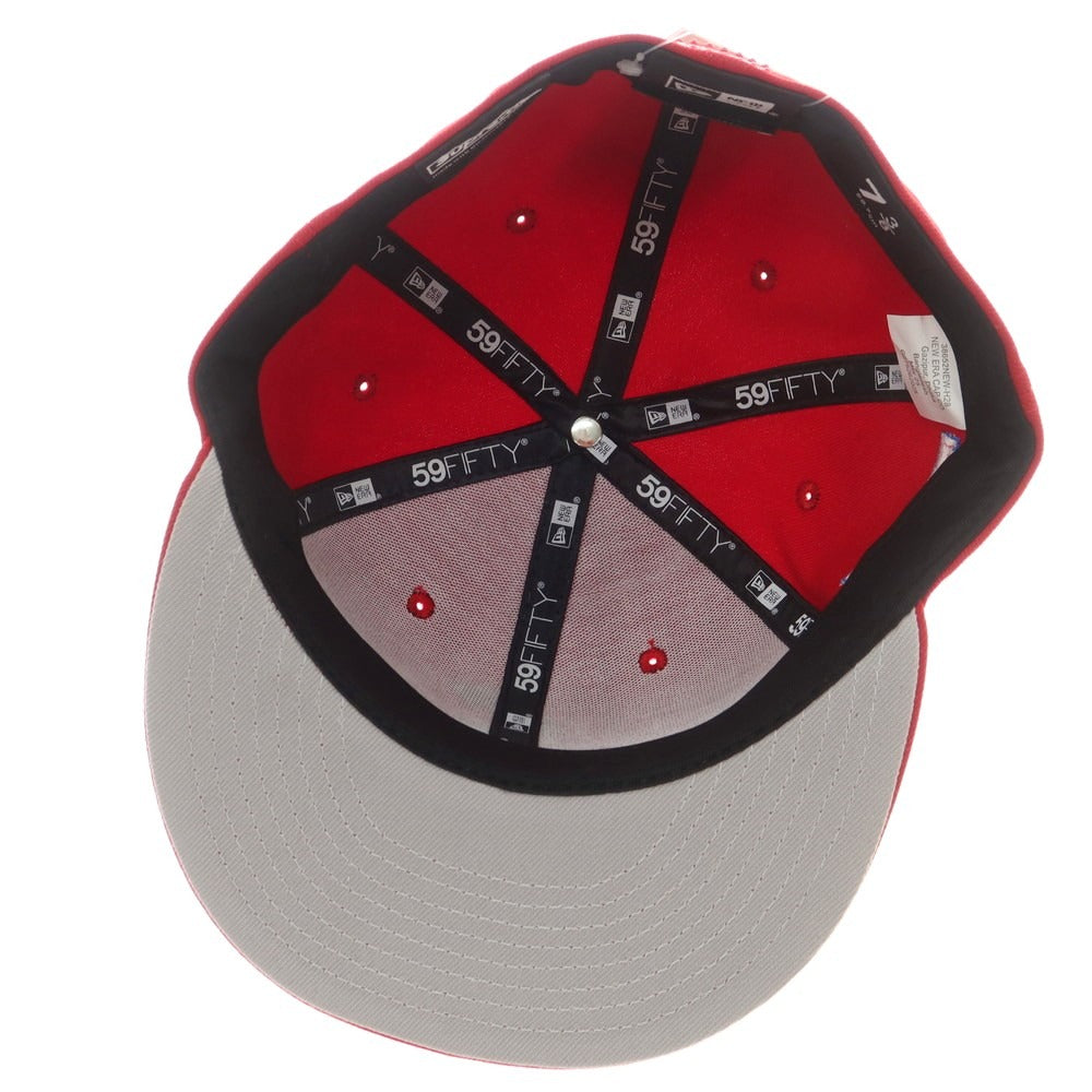 【中古】シュプリーム Supreme 2025年秋冬 Swarovski S Logo New Era BBキャップ レッド【 7 3/8 】【 状態ランクA 】【 メンズ 】