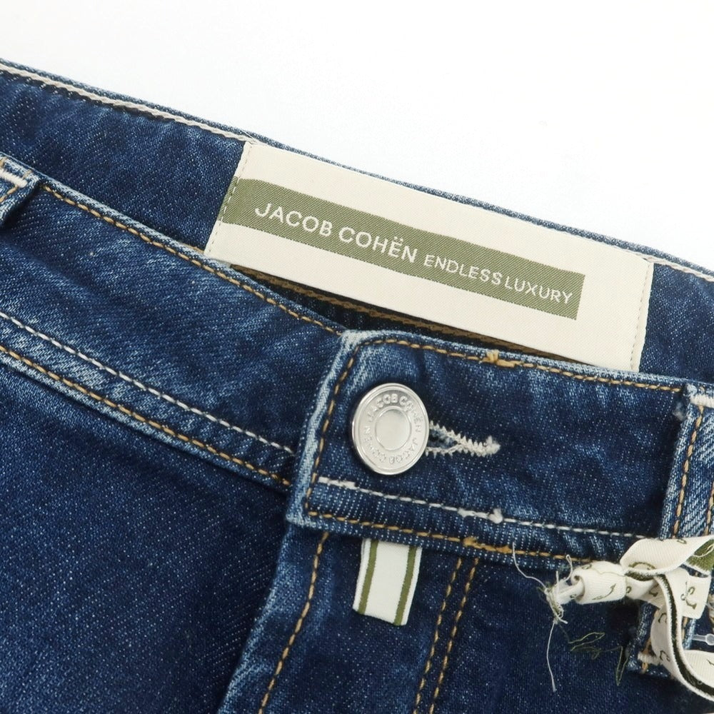 【新品】ヤコブコーエン JACOB COHEN SCOTT ストレッチ デニムパンツ ジーンズ ダークブルー【 34 】【 状態ランクN 】【 メンズ 】