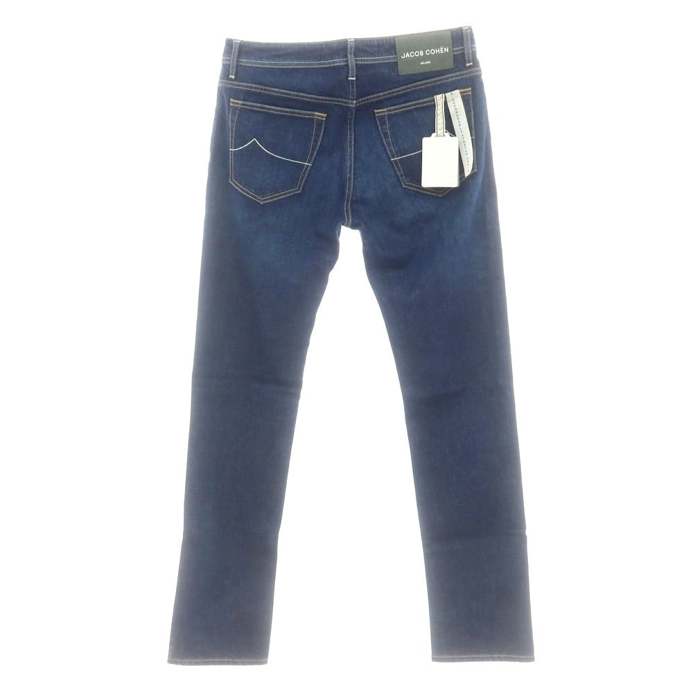 【新品】ヤコブコーエン JACOB COHEN BARD ストレッチ デニムパンツ ジーンズ ネイビー【 34 】【 状態ランクN 】【 メンズ 】