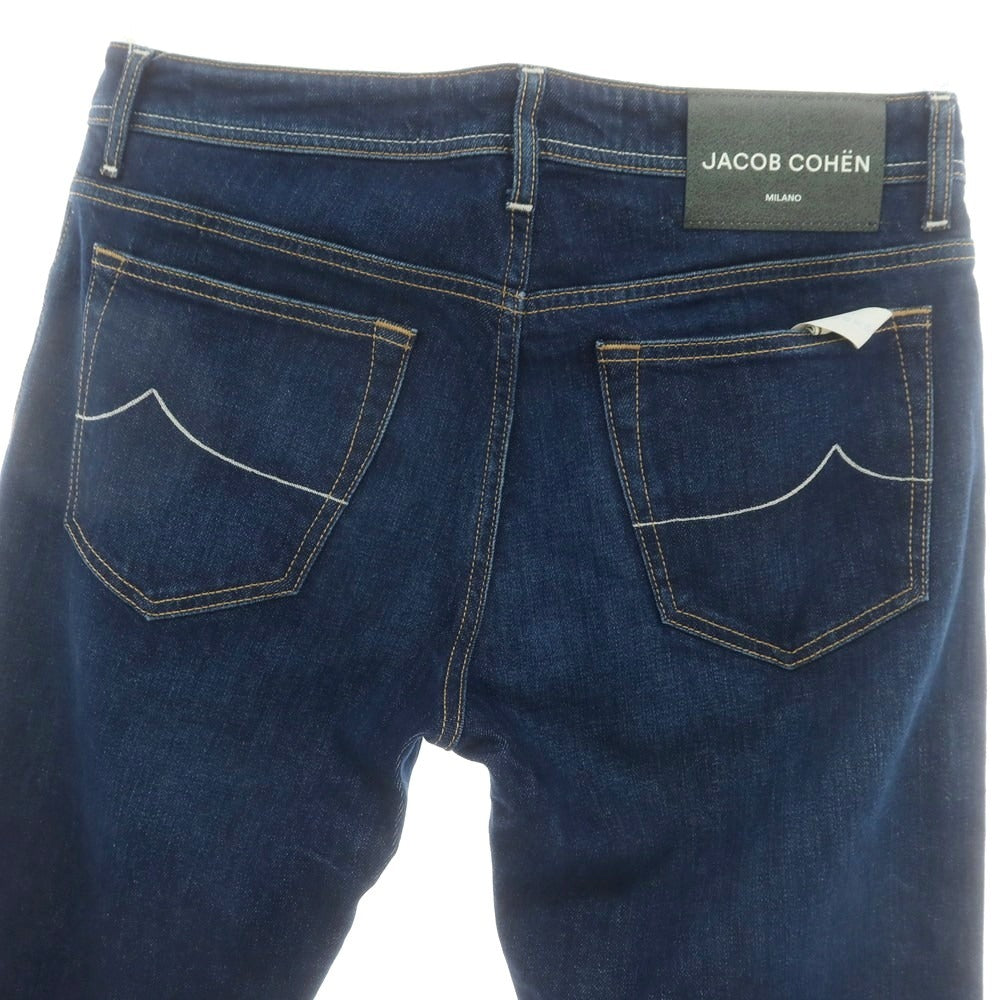 【新品】ヤコブコーエン JACOB COHEN BARD ストレッチ デニムパンツ ジーンズ ネイビー【 34 】【 状態ランクN 】【 メンズ 】