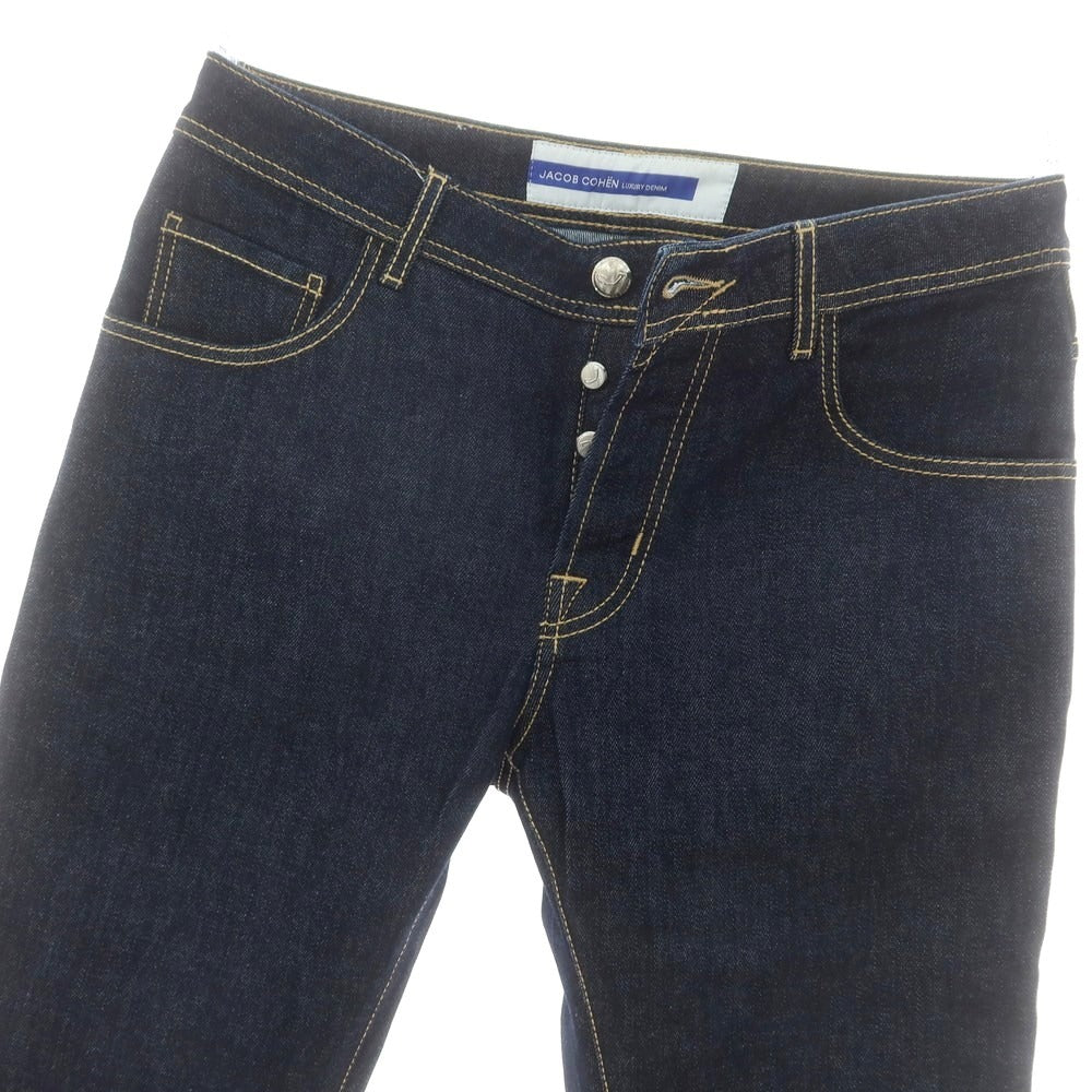 【新品】ヤコブコーエン JACOB COHEN BARNY ストレッチ デニムパンツ ジーンズ ネイビー【 34 】【 状態ランクN 】【 メンズ 】