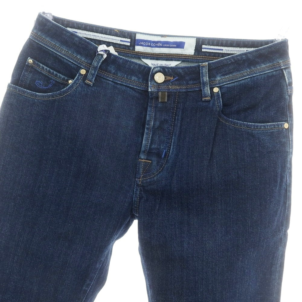 【新品】ヤコブコーエン JACOB COHEN BARNY ストレッチ デニムパンツ ジーンズ ネイビー【 34 】【 状態ランクN 】【 メンズ 】