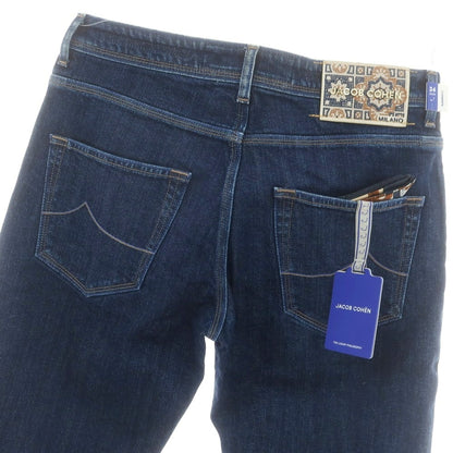 【新品】ヤコブコーエン JACOB COHEN BARNY ストレッチ デニムパンツ ジーンズ ネイビー【 34 】【 状態ランクN 】【 メンズ 】