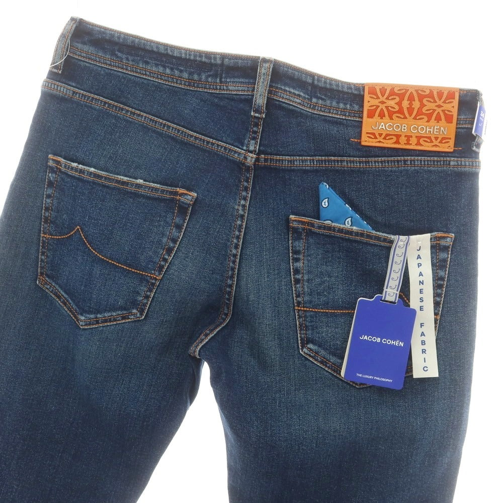 【新品】ヤコブコーエン JACOB COHEN LENNY ストレッチ デニムパンツ ジーンズ ネイビー【 34 】【 状態ランクN 】【 メンズ 】