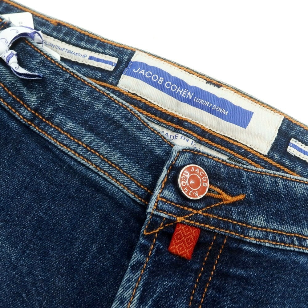 【新品】ヤコブコーエン JACOB COHEN LENNY ストレッチ デニムパンツ ジーンズ ネイビー【 34 】【 状態ランクN 】【 メンズ 】