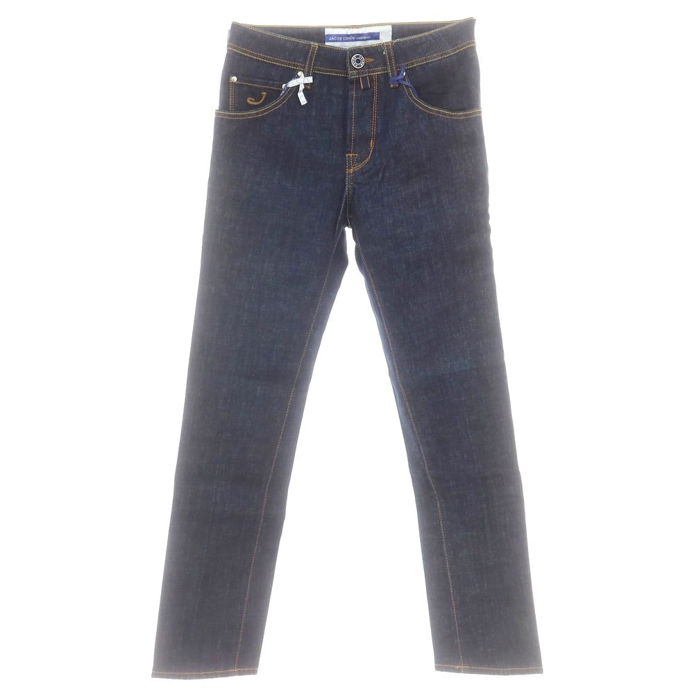 【新品】ヤコブコーエン JACOB COHEN SCOTT ストレッチ デニムパンツ ジーンズ ネイビー【 28 】【 状態ランクN 】【 メンズ 】