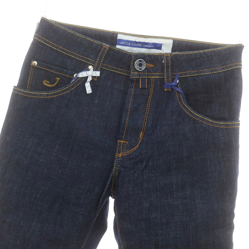 【新品】ヤコブコーエン JACOB COHEN SCOTT ストレッチ デニムパンツ ジーンズ ネイビー【 28 】【 状態ランクN 】【 メンズ 】