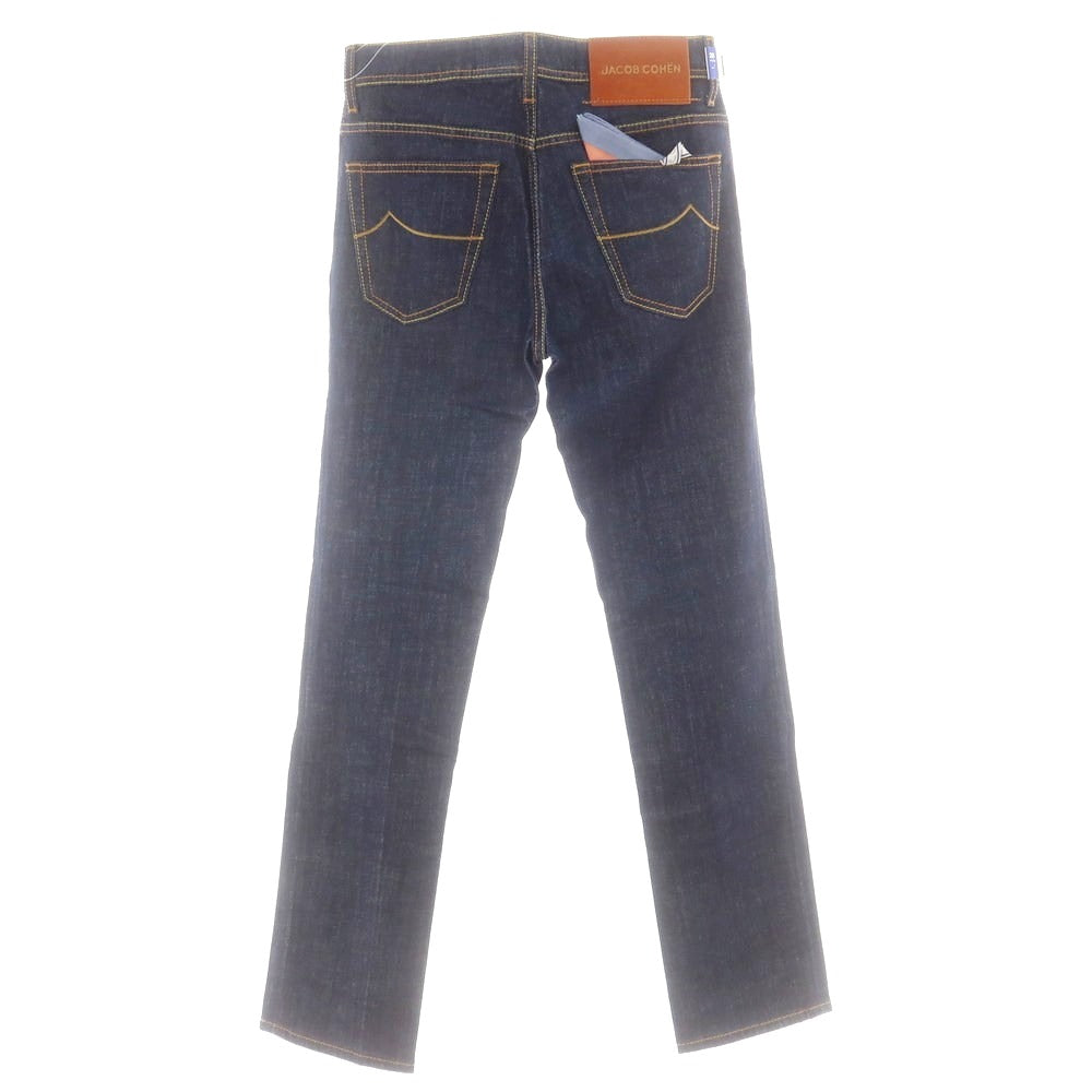 【新品】ヤコブコーエン JACOB COHEN SCOTT ストレッチ デニムパンツ ジーンズ ネイビー【 28 】【 状態ランクN 】【 メンズ 】