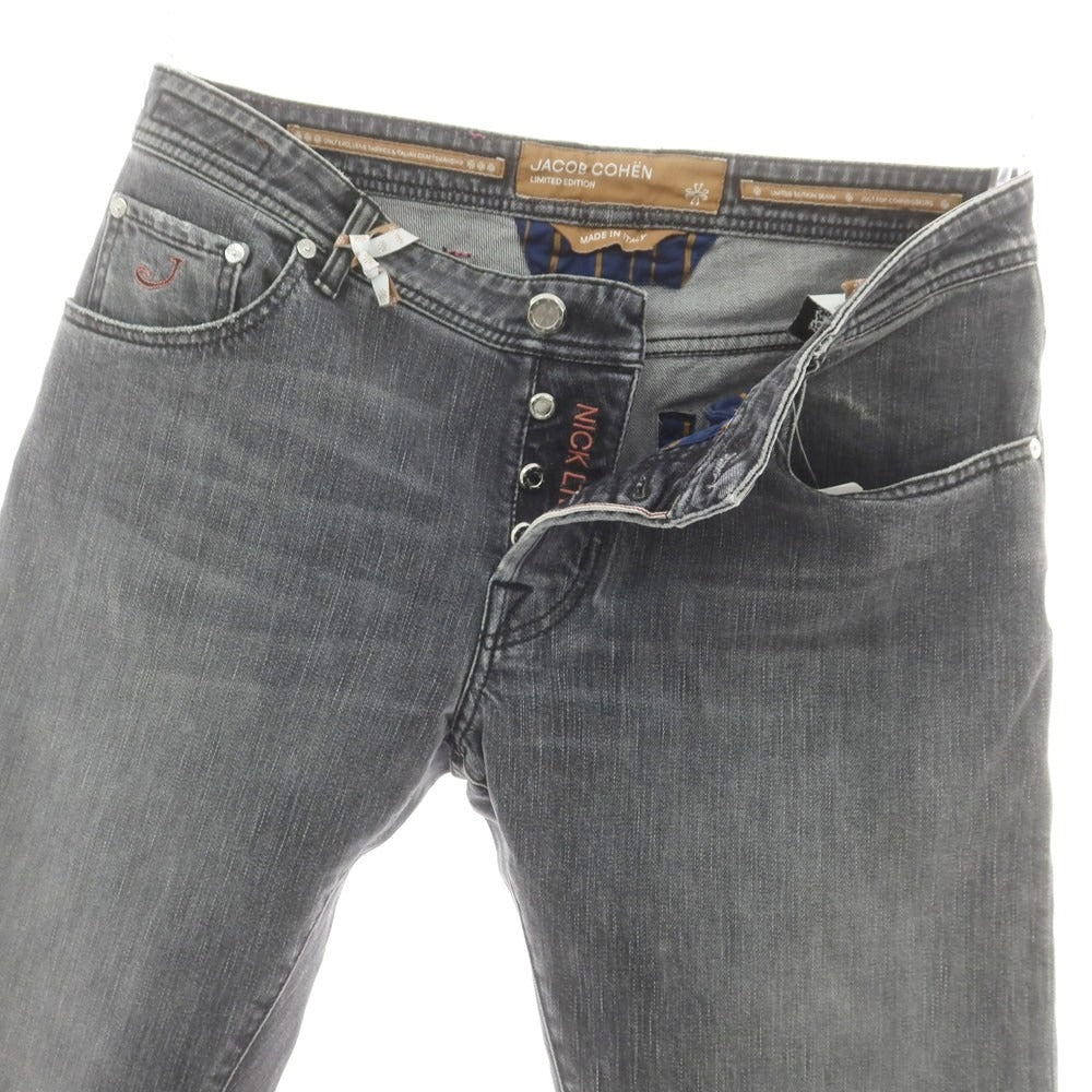 【新品】ヤコブコーエン JACOB COHEN NICK LTD ストレッチ デニムパンツ ジーンズ グレー【 34 】【 状態ランクN 】【 メンズ 】