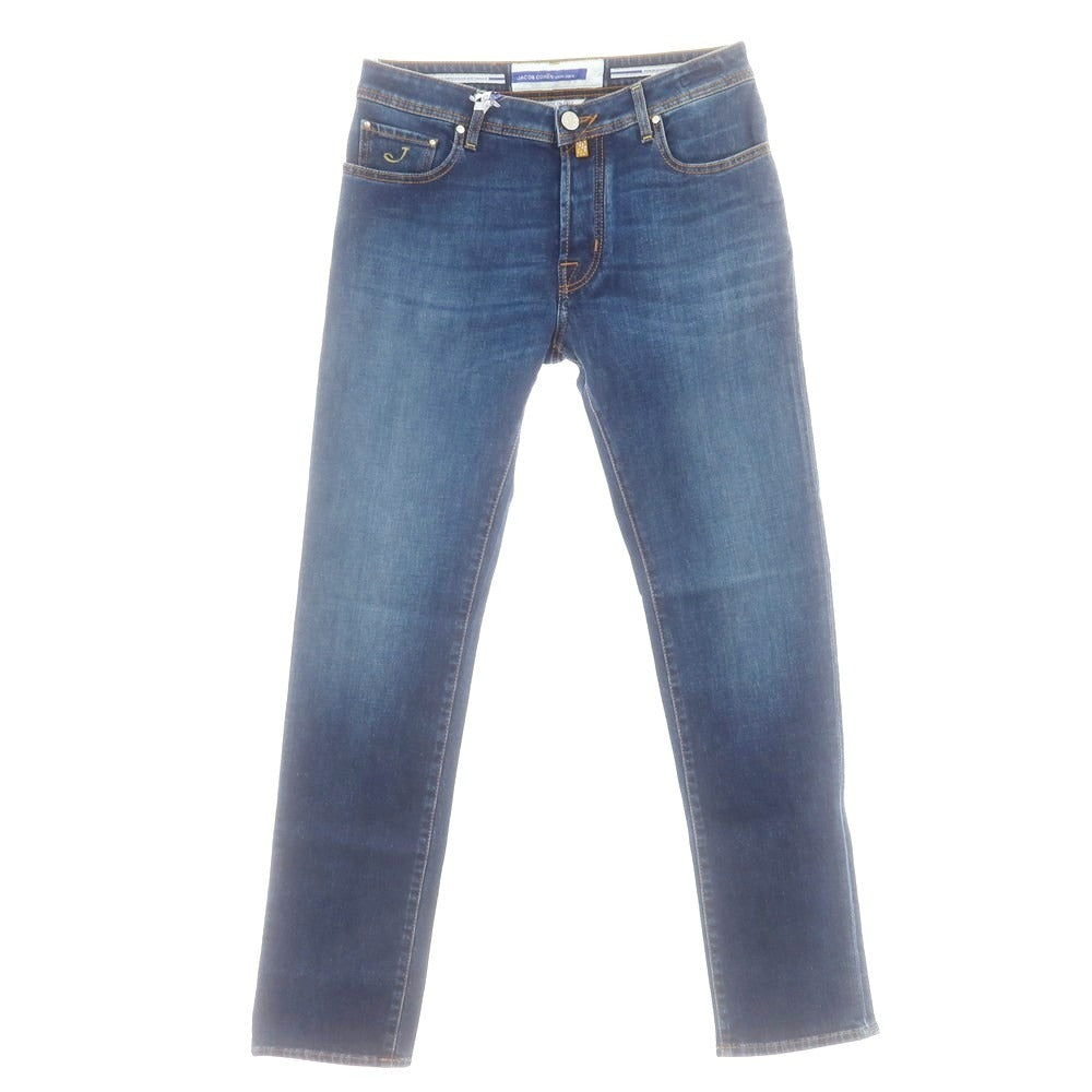 【新品】ヤコブコーエン JACOB COHEN BARD ストレッチ カシミヤ混 デニムパンツ ジーンズ ダークブルー【 34 】【 状態ランクN 】【 メンズ 】