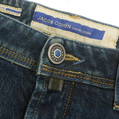 【新品】ヤコブコーエン JACOB COHEN SCOTT ストレッチ デニムパンツ ジーンズ ネイビー系【 34 】【 状態ランクN 】【 メンズ 】