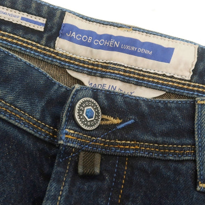 【新品】ヤコブコーエン JACOB COHEN BARNY ストレッチ デニムパンツ ジーンズ ネイビー系【 34 】【 状態ランクN 】【 メンズ 】