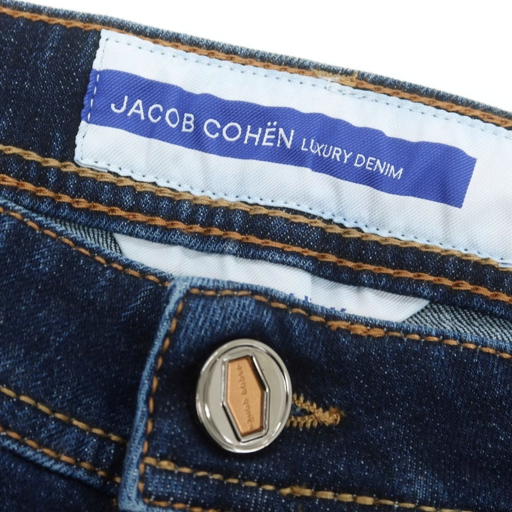 【新品】ヤコブコーエン JACOB COHEN EDUARD ストレッチ デニムパンツ ジーンズ ネイビー【 34 】【 状態ランクN 】【 メンズ 】