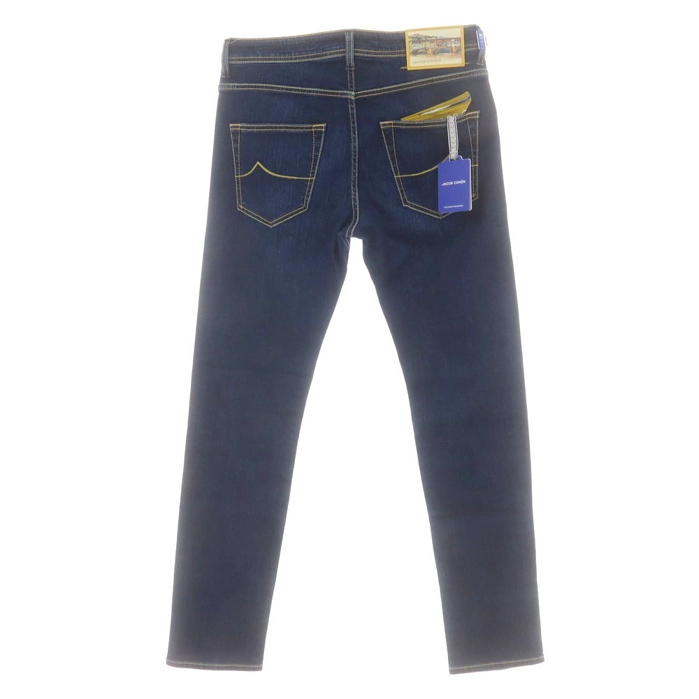 【新品】ヤコブコーエン JACOB COHEN BARNY ストレッチ デニムパンツ ジーンズ ネイビー【 34 】【 状態ランクN 】【 メンズ 】