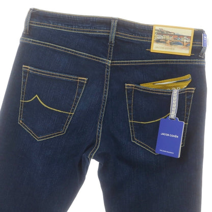 【新品】ヤコブコーエン JACOB COHEN BARNY ストレッチ デニムパンツ ジーンズ ネイビー【 34 】【 状態ランクN 】【 メンズ 】