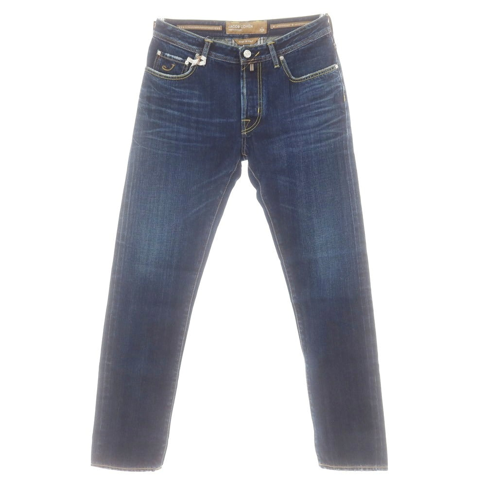 【新品】ヤコブコーエン JACOB COHEN BARD LTD デニムパンツ ジーンズ ネイビー【 34 】【 状態ランクN 】【 メンズ 】