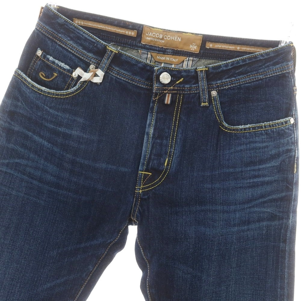 【新品】ヤコブコーエン JACOB COHEN BARD LTD デニムパンツ ジーンズ ネイビー【 34 】【 状態ランクN 】【 メンズ 】