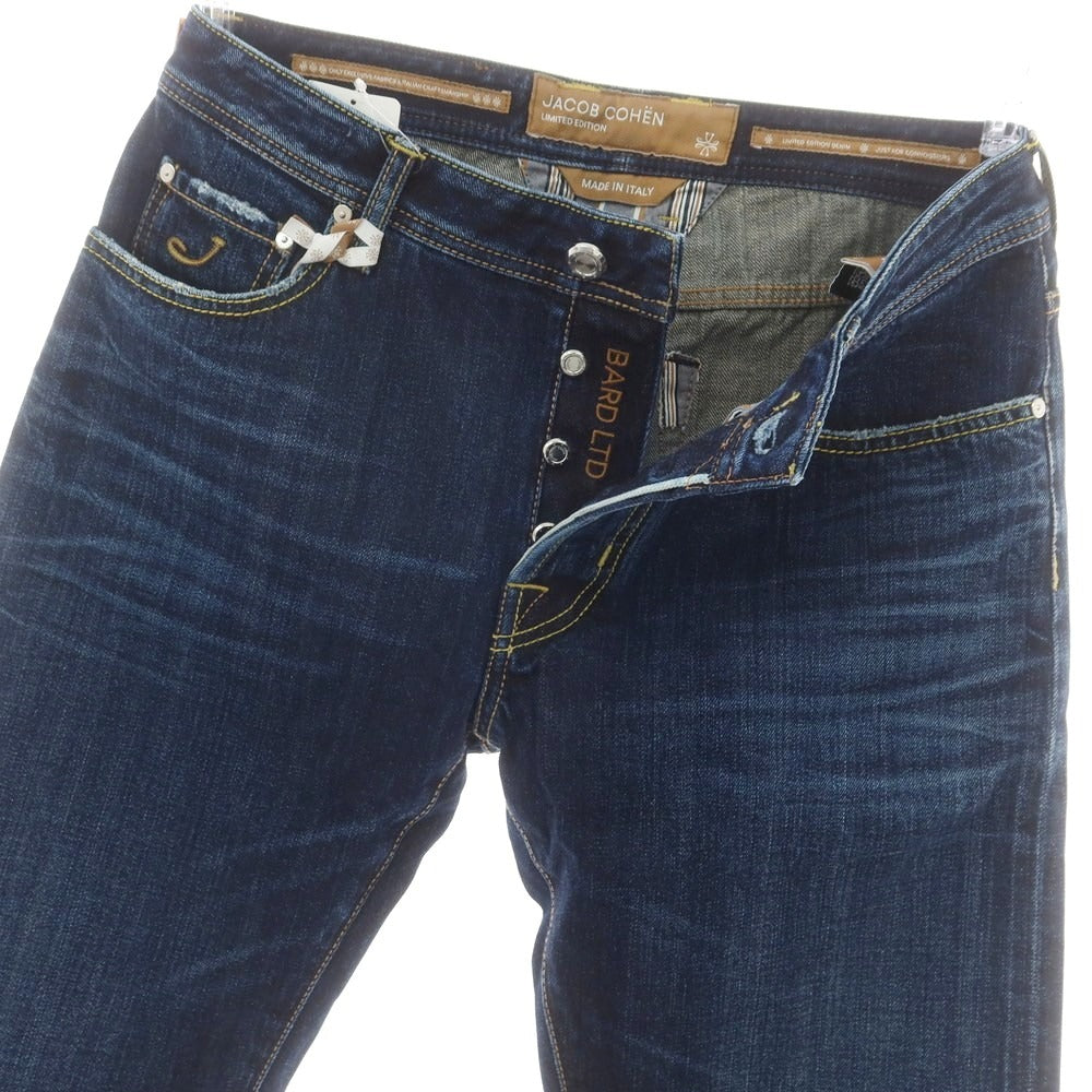 【新品】ヤコブコーエン JACOB COHEN BARD LTD デニムパンツ ジーンズ ネイビー【 34 】【 状態ランクN 】【 メンズ 】