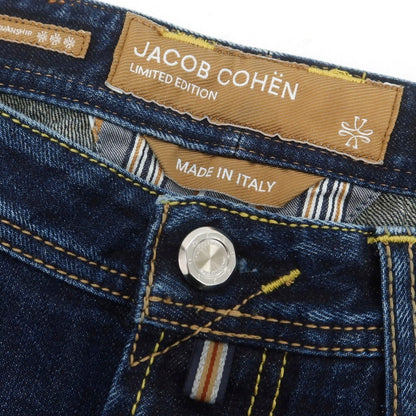 【新品】ヤコブコーエン JACOB COHEN BARD LTD デニムパンツ ジーンズ ネイビー【 34 】【 状態ランクN 】【 メンズ 】