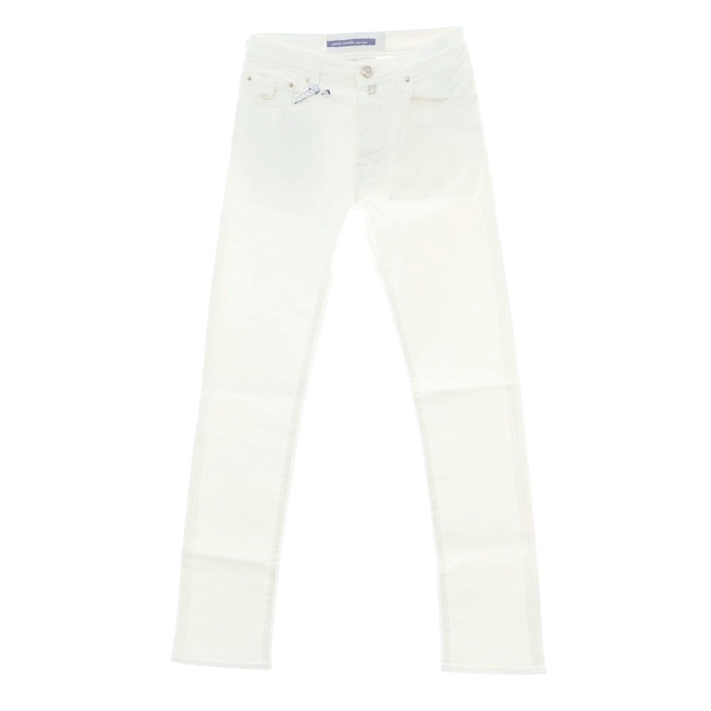【新品】ヤコブコーエン JACOB COHEN BARD ストレッチ デニムパンツ ジーンズ ホワイト【 28 】【 状態ランクN 】【 メンズ 】