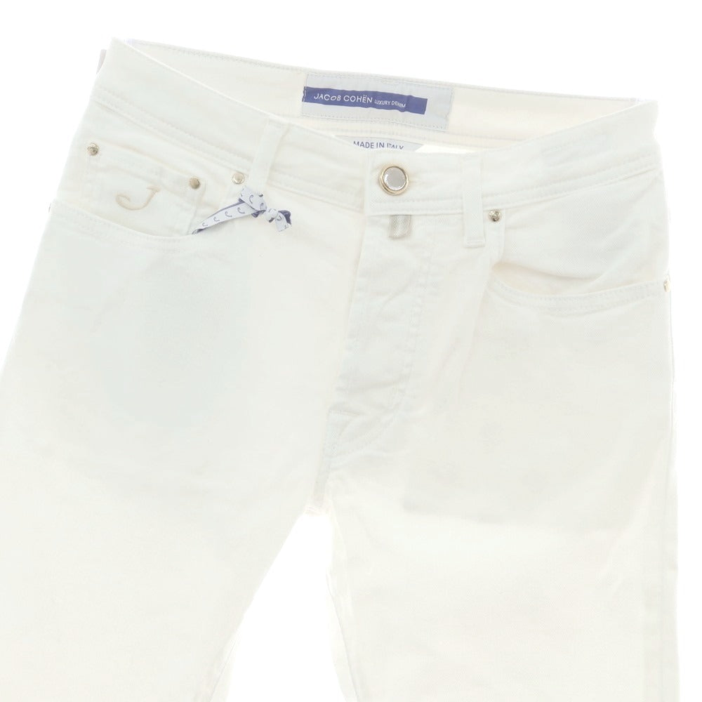 【新品】ヤコブコーエン JACOB COHEN BARD ストレッチ デニムパンツ ジーンズ ホワイト【 28 】【 状態ランクN 】【 メンズ 】