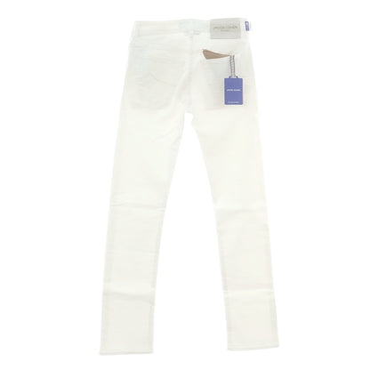 【新品】ヤコブコーエン JACOB COHEN BARD ストレッチ デニムパンツ ジーンズ ホワイト【 28 】【 状態ランクN 】【 メンズ 】