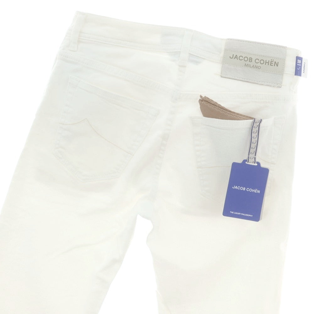【新品】ヤコブコーエン JACOB COHEN BARD ストレッチ デニムパンツ ジーンズ ホワイト【 28 】【 状態ランクN 】【 メンズ 】