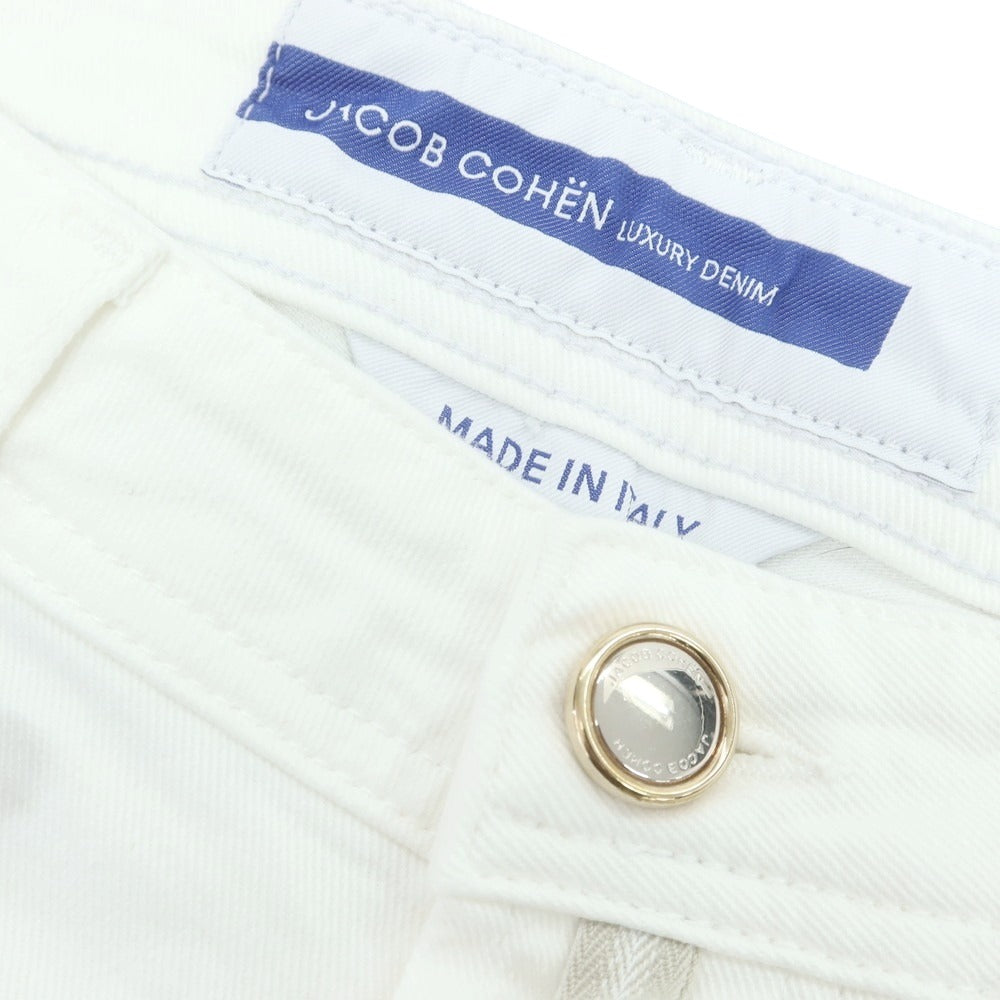 【新品】ヤコブコーエン JACOB COHEN BARD ストレッチ デニムパンツ ジーンズ ホワイト【 28 】【 状態ランクN 】【 メンズ 】