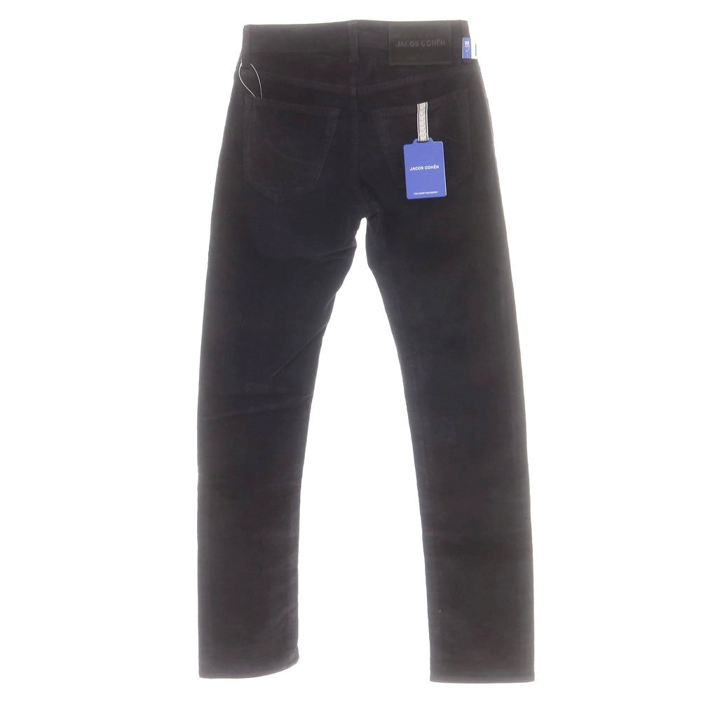 【新品】ヤコブコーエン JACOB COHEN NICK ストレッチコットン 細畝 コーデュロイパンツ ブラック【 29 】【 状態ランクN 】【 メンズ 】