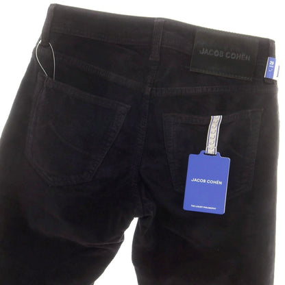 【新品】ヤコブコーエン JACOB COHEN NICK ストレッチコットン 細畝 コーデュロイパンツ ブラック【 29 】【 状態ランクN 】【 メンズ 】