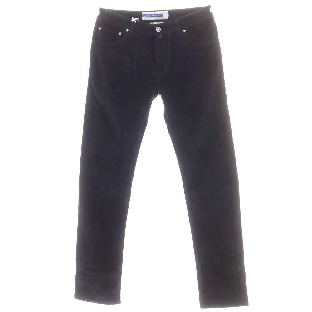 【新品】ヤコブコーエン JACOB COHEN NICK ストレッチコットン 細畝 コーデュロイパンツ ネイビー【 33 】【 状態ランクN 】【 メンズ 】