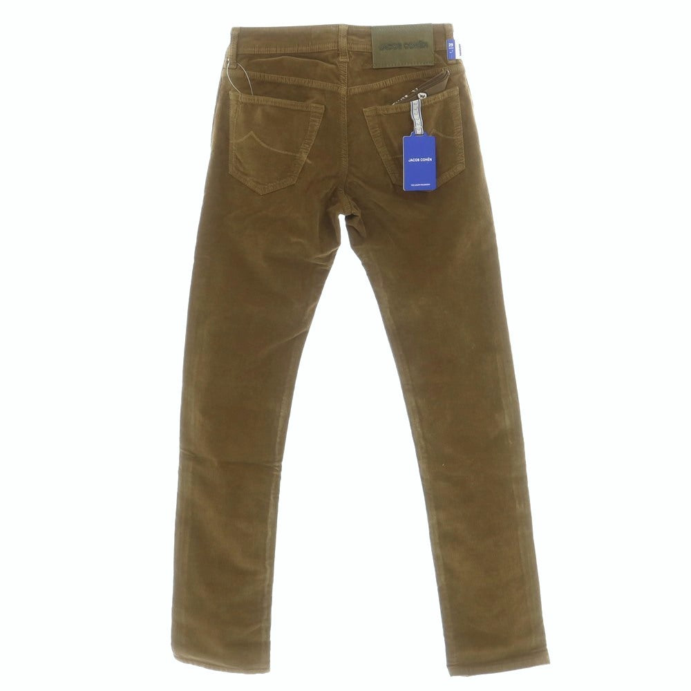 【新品】ヤコブコーエン JACOB COHEN NICK ストレッチコットン 細畝 コーデュロイパンツ カーキ【サイズ29】【 状態ランクN 】【 メンズ 】[DPD]