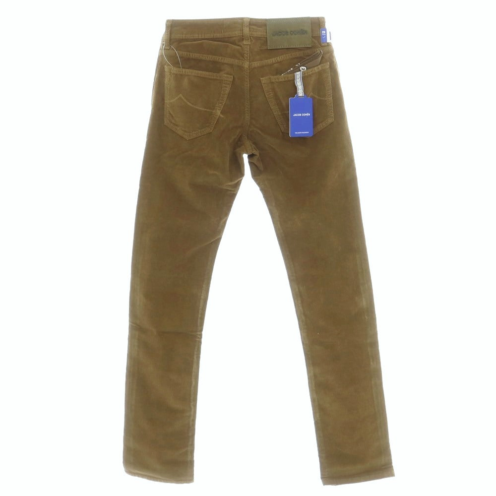 【新品】ヤコブコーエン JACOB COHEN NICK ストレッチコットン 細畝 コーデュロイパンツ カーキ【サイズ29】【 状態ランクN 】【 メンズ 】[DPD]