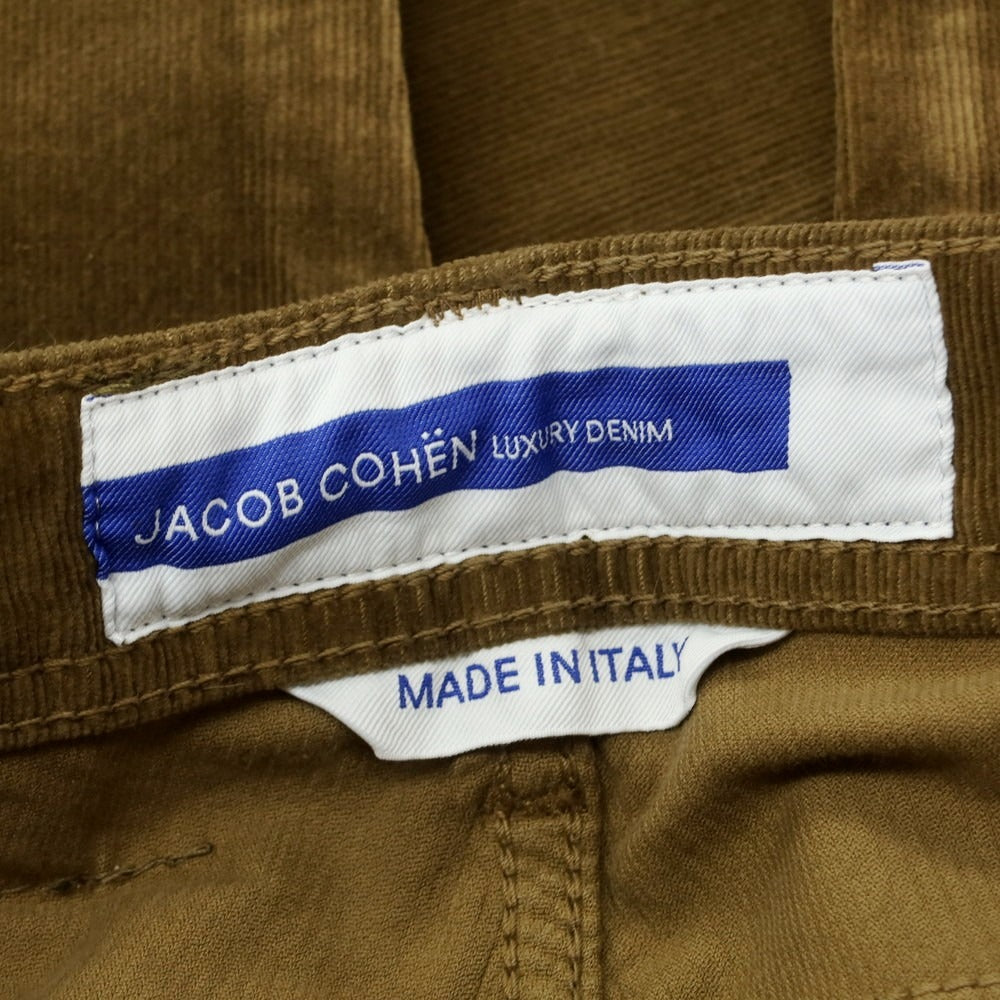 【新品】ヤコブコーエン JACOB COHEN NICK ストレッチコットン 細畝 コーデュロイパンツ カーキ【サイズ29】【 状態ランクN 】【 メンズ 】[DPD]