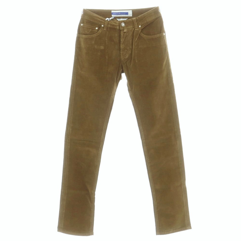 【新品】ヤコブコーエン JACOB COHEN NICK ストレッチコットン 細畝 コーデュロイパンツ カーキ【サイズ30】【 状態ランクN 】【 メンズ 】[DPD]