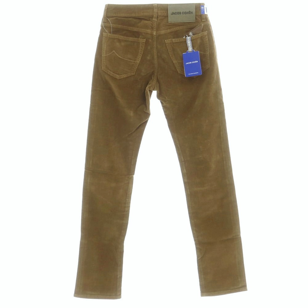【新品】ヤコブコーエン JACOB COHEN NICK ストレッチコットン 細畝 コーデュロイパンツ カーキ【サイズ30】【 状態ランクN 】【 メンズ 】[DPD]