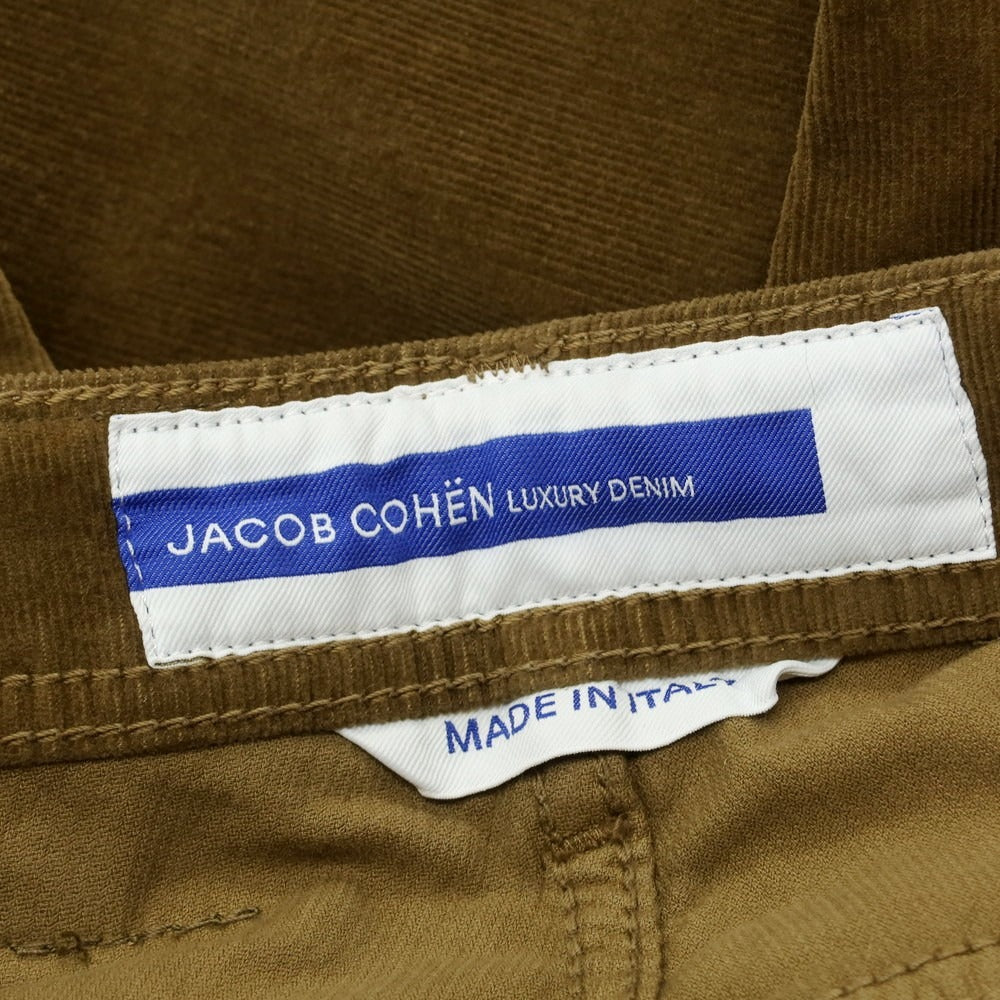 【新品】ヤコブコーエン JACOB COHEN NICK ストレッチコットン 細畝 コーデュロイパンツ カーキ【サイズ30】【 状態ランクN 】【 メンズ 】[DPD]